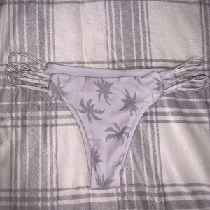 White Strappy Bikini Bottoms